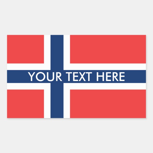 Norwegian flag custom stickers (Front)