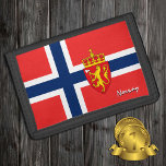 Norwegian flag fashion, Norway patriots / sports Trifold Wallet<br><div class="desc">WALLETS: Norway & Norwegian Flag fashion - love my country,  travel gifts,  grandpa birthday,  national patriots / sports fans</div>