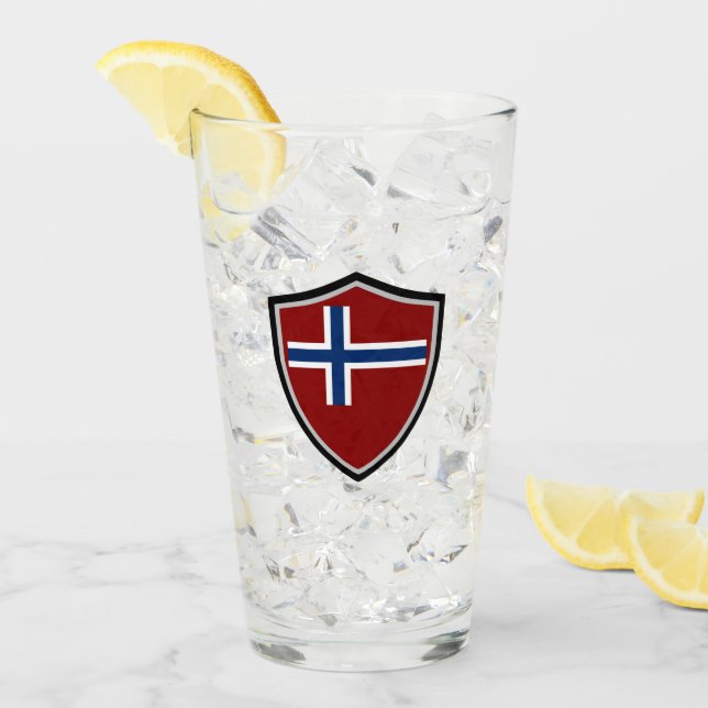 Norwegian flag glass (Front Ice)