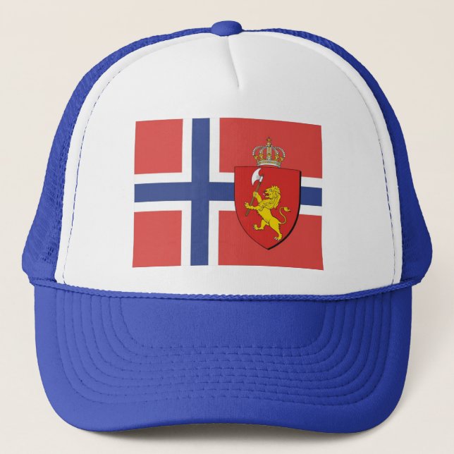 Norwegian Flag Hat / Norway Crest Cap (Front)