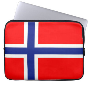 Norwegian Flag Laptop Sleeve