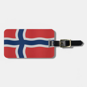 Norwegian flag luggage tag