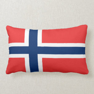 Norwegian Flag Lumbar Pillow