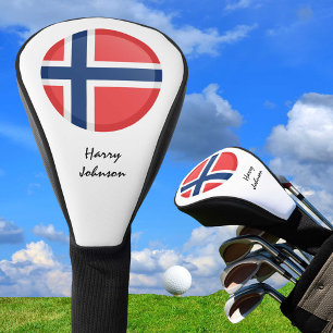 Norwegian Flag & Monogrammed Golf Clubs Covers