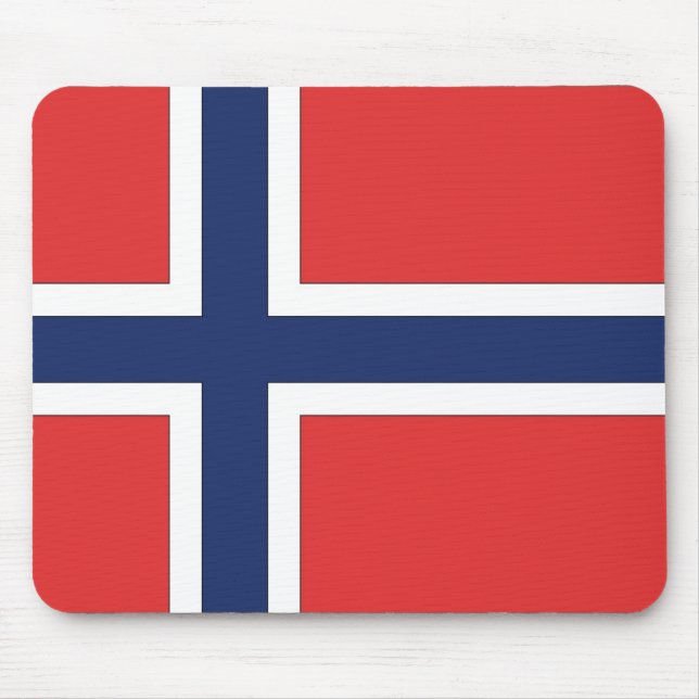 Norwegian Flag Mouse Pad (Front)
