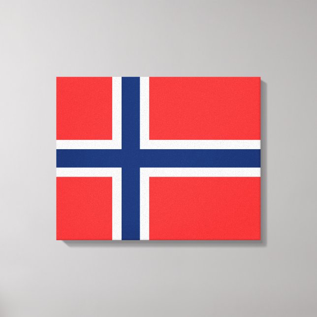 Norwegian Flag (Norway) Canvas Print (Front)