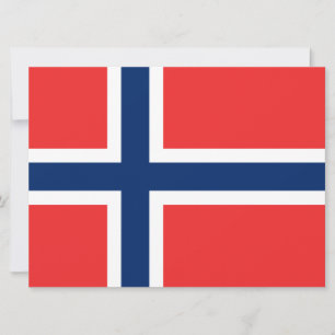 Norwegian Flag (Norway) Card