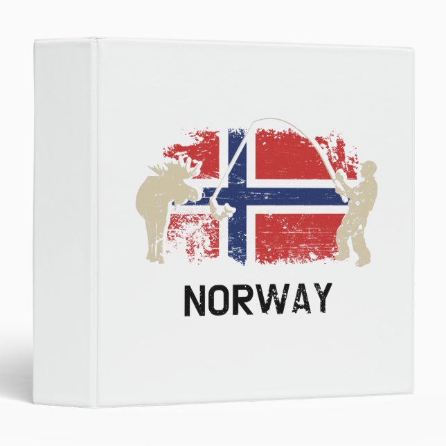 Norwegian Flag Norway Flag Binder (Front/Spine)