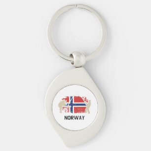 Norwegian Flag Norway Flag Keychain