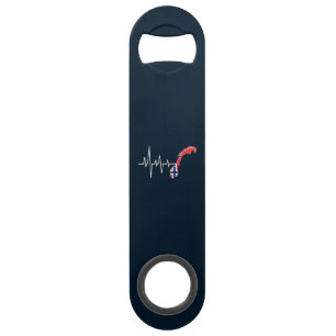 Norwegian Flag Norway Flag Norge Heartbeat Bar Key