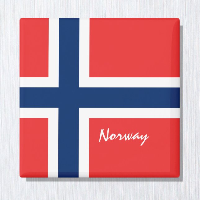 Norwegian flag & Norway holiday, travel /sports Magnet (Creator Uploaded)