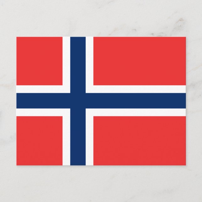 Norwegian Flag (Norway) Postcard (Front)