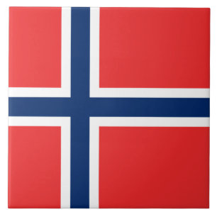 Norwegian Flag (Norway) Tile