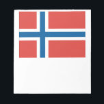 Norwegian Flag Notepad<br><div class="desc">Flag of Norway</div>