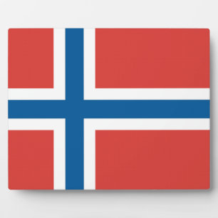 Norwegian Flag Plaque