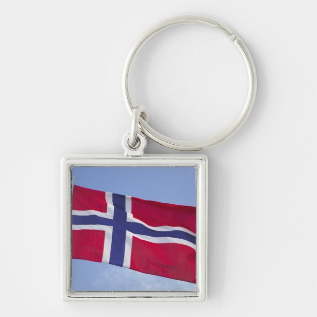 Norwegian flag RF) Keychain (Front)