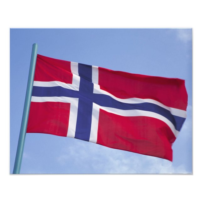 Norwegian flag RF) Photo Print (Front)