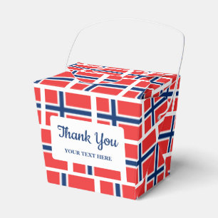 Norwegian flag Scandinavian pride Favour Box