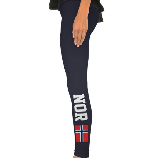 Norwegian flag sports leggings for women | Norway