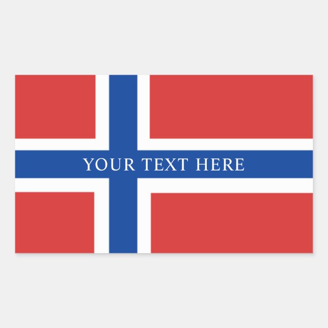 Norwegian Flag Sticker (Front)