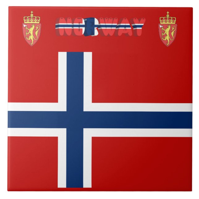 Norwegian flag tile (Front)