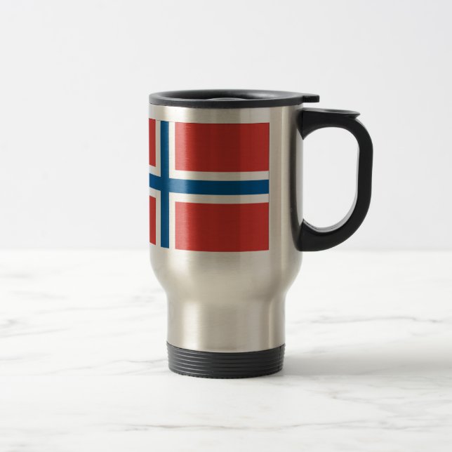 Norwegian Flag Travel Mug (Right)