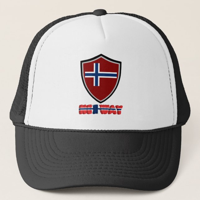 Norwegian flag trucker hat (Front)