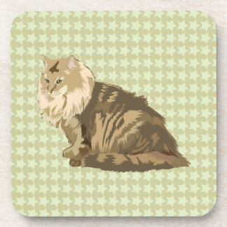Norwegian forest cat coaster