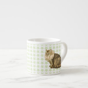Norwegian forest cat espresso cup