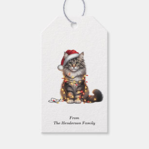 Norwegian Forest Cat Gift Tags