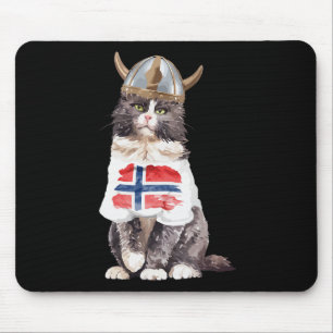 Norwegian Forest Cat Norway Flag  Mouse Pad