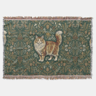 Norwegian Forest Cat Throw Blanket – Nordic Glade
