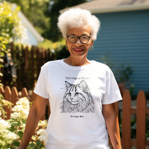 Norwegian Forest Portrait T-Shirt