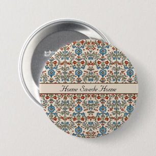 Norwegian Garden, custom 3 Inch Round Button
