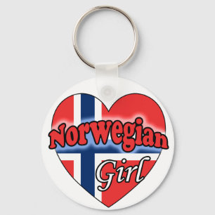 Norwegian Girl Keychain