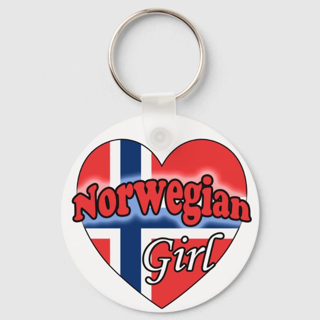 Norwegian Girl Keychain (Front)