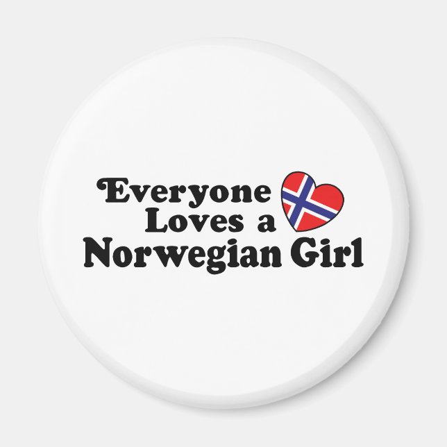 Norwegian Girl Magnet (Front)