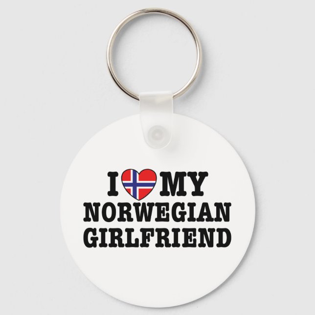 Norwegian Girlfriend Keychain (Front)