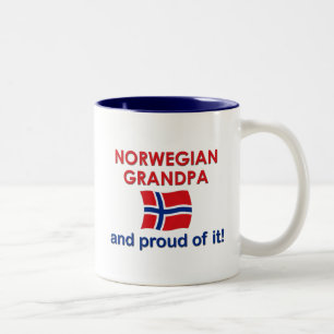 Norwegian Grandpa-Proud of it Two-Tone Coffee Mug