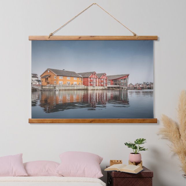 Norwegian Houses Hanging Tapestry (Bedroom)