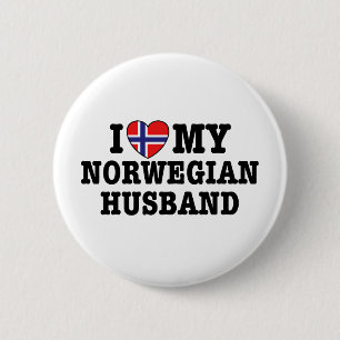 Norwegian Husband 2 Inch Round Button