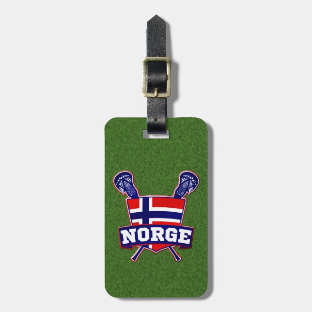 Norwegian Lacrosse Luggage Tag Template (Front Vertical)