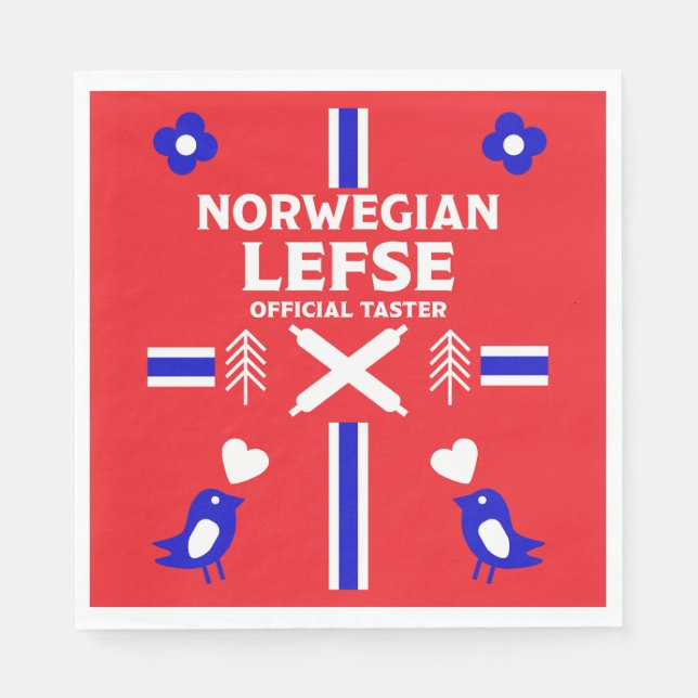 Norwegian Lefse Flatbread Apron Napkin (Front)