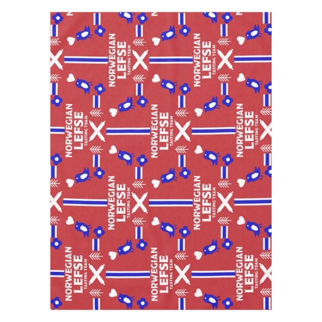 Norwegian Lefse Flatbread Apron Tablecloth (Front)