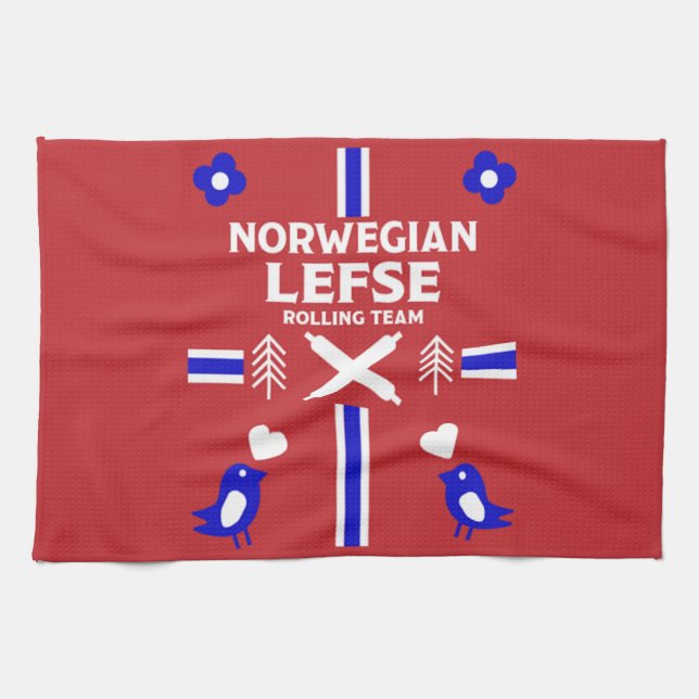 Norwegian Lefse Flatbread    Kitchen Towel (Horizontal)