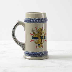 Norwegian Lion Maltese Cross Flag of Norway Beer Stein