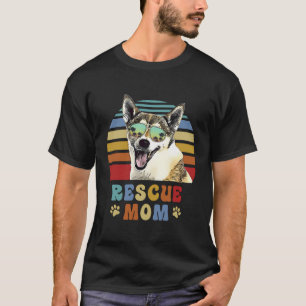 Norwegian Lundehund Adopt Foster Rescue Dog Mom T-Shirt