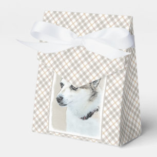 Norwegian Lundehund Painting - Original Dog Art Favor Box
