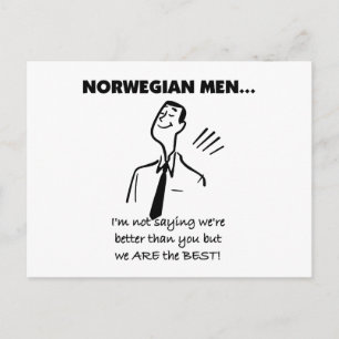 Norwegian Men Are The Best Postcard