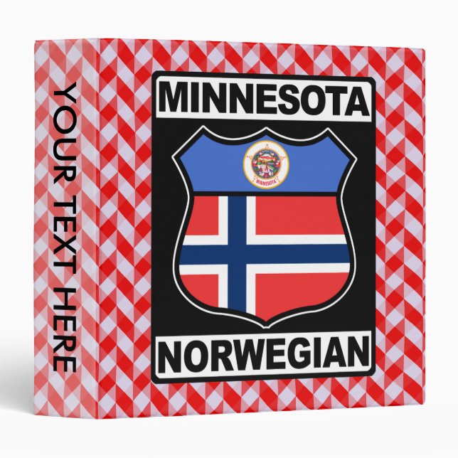 Norwegian Minnesotan American Binder (Front/Spine)